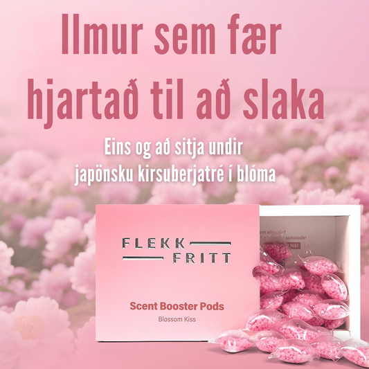 Nærmynd af bleikum Blossom Kiss pod