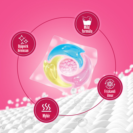 Fjölnota hylki með blómailm