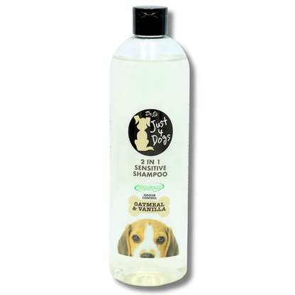 Just 4 Dogs 2in1 Sensitive Shampoo Oatmeal & Vanilla 500ml