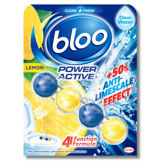 Bloo Power Active Toilet Rim Block Lemon 50g