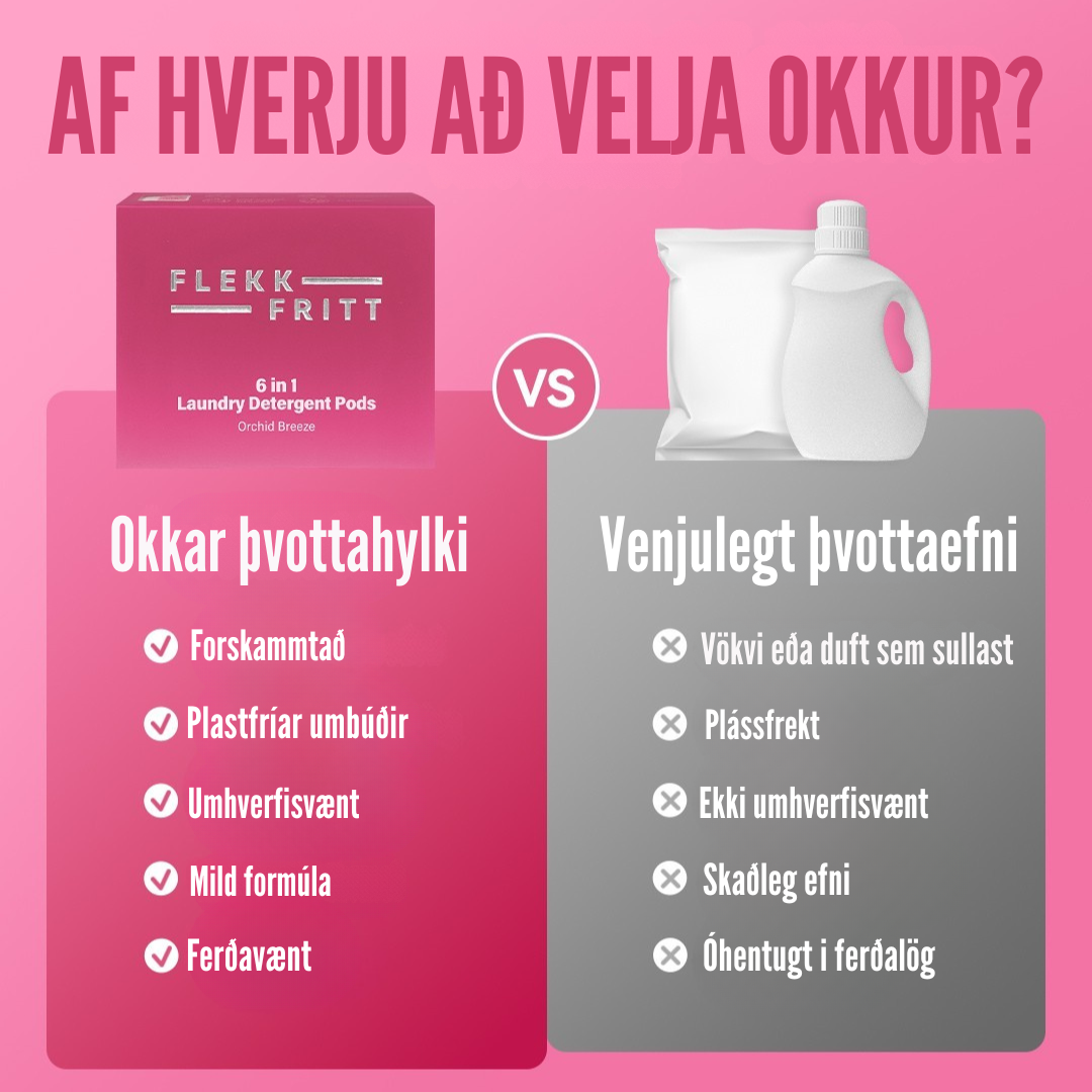 Flekkfritt 6 i 1 Þvottahylki Orchid Breeze 40 stk