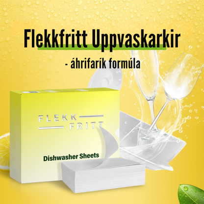 Flekkfritt Uppvaskarkir Citrus Spark 50stk <100 þvottar