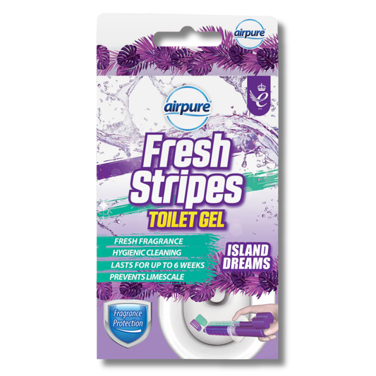 Airpure Fresh Stipes Toilet Gel Island Dreams 45ml