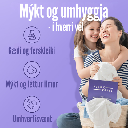 Flekkfritt 3 i 1 Þvottahylki Triple Bloom 40 stk