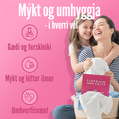 Flekkfritt 6 i 1 Þvottahylki Orchid Breeze 40 stk