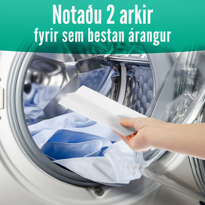 Flekkfritt Þurrkaraarkir Pure Linen 40 stk