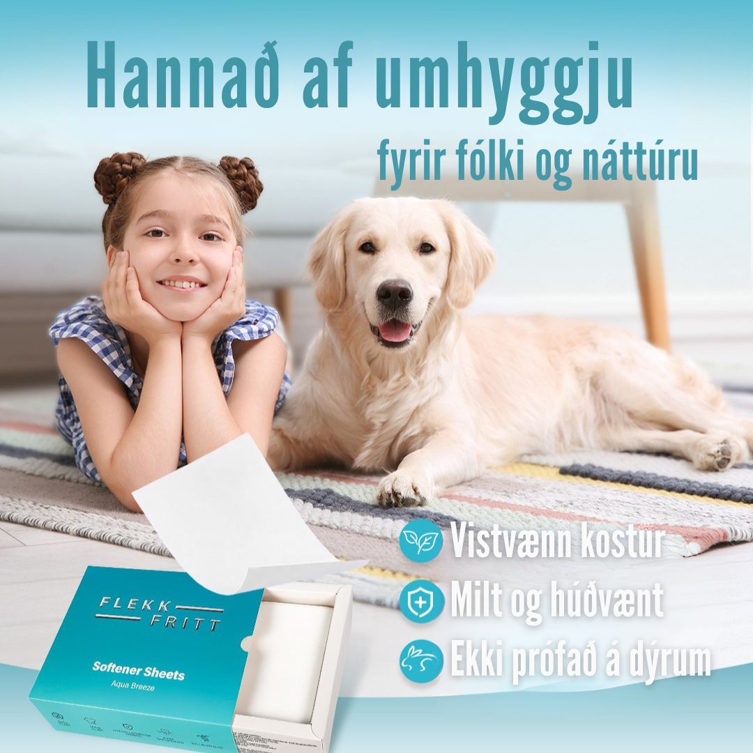 Flekkfritt Mýkingararkir Aqua Breeze 50stk <100 þvottar