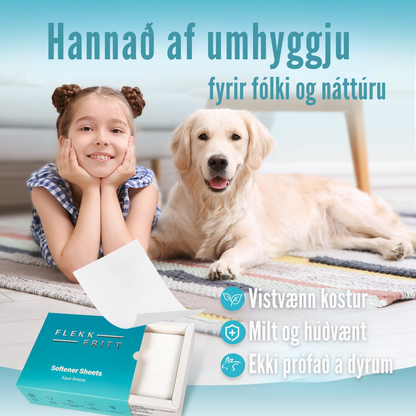 Flekkfritt Mýkingararkir Aqua Breeze 50stk <100 þvottar