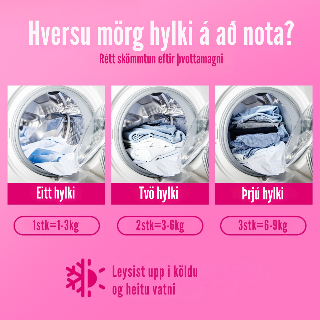 Flekkfritt 7 i 1 Þvottahylki  Floral Spectrum 40 stk