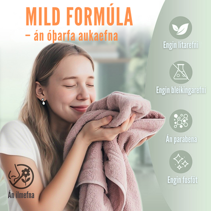 Flekkfritt Mýkingararkir Án ilmefna Sensitive Care 50stk <100 þvottar