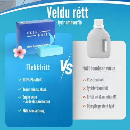 Flekkfritt Gólfþvottaarkir - Peony Bloom 50 stk
