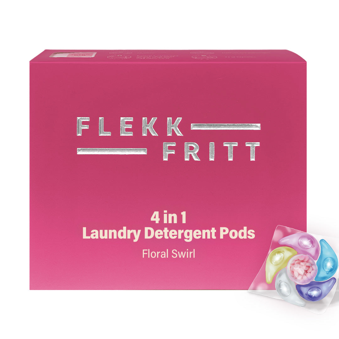 Flekkfritt 4 i 1 Þvottahylki  Floral Swirl 40 stk