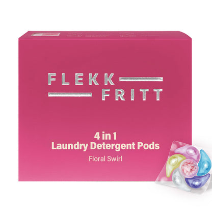 Flekkfritt 4 i 1 Þvottahylki  Floral Swirl 40 stk