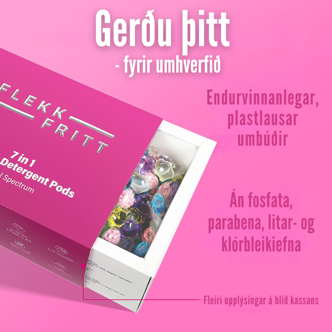 Flekkfritt 7 i 1 Þvottahylki  Floral Spectrum 40 stk