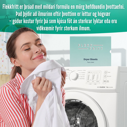 Flekkfritt Þurrkaraarkir Pure Linen 40 stk