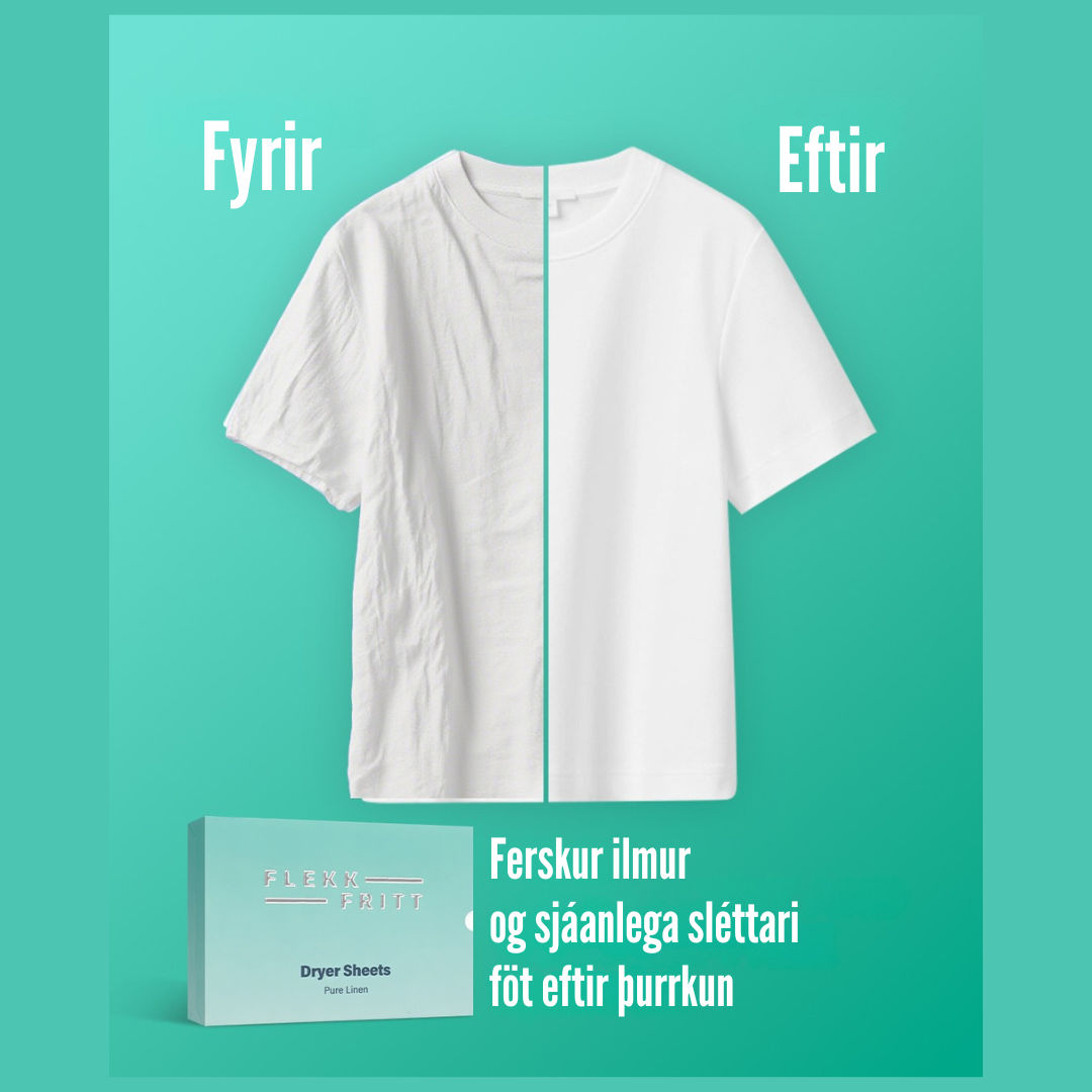 Flekkfritt Þurrkaraarkir Pure Linen 40 stk