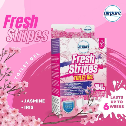 Airpure Fresh Stipes Toilet Gel Fresh Flowers 45ml