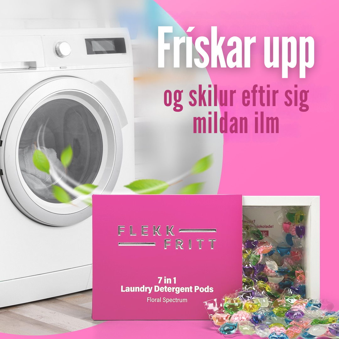 Flekkfritt 7 i 1 Þvottahylki  Floral Spectrum 40 stk