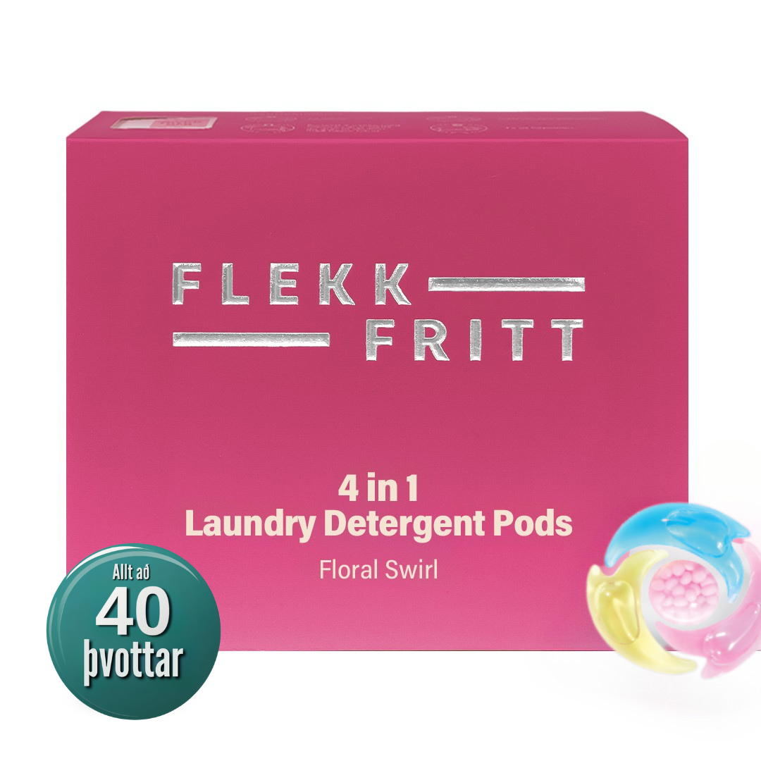 Flekkfritt 4 i 1 Þvottahylki  Floral Swirl 40 stk