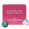 Flekkfritt 4 i 1 Þvottahylki  Floral Swirl 40 stk