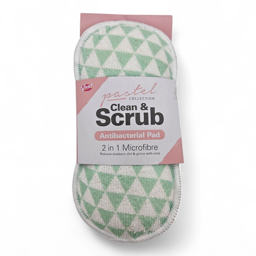 Vivid 2in1 Clean & Scrub Pad Grænn