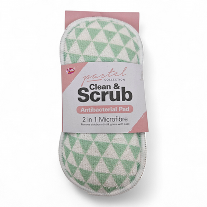 Vivid 2in1 Clean & Scrub Pad Grænn