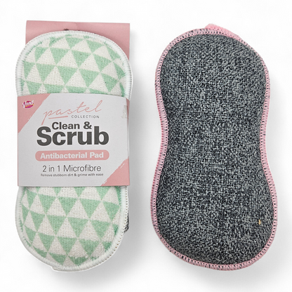 Vivid 2in1 Clean & Scrub Pad Grænn
