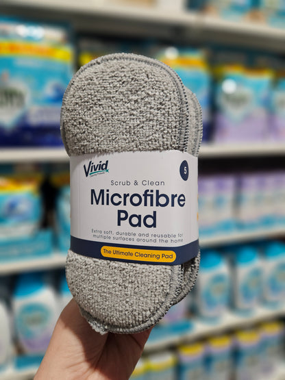 Vivid Scrub & Clean Microfiber Pad Grey 1stk