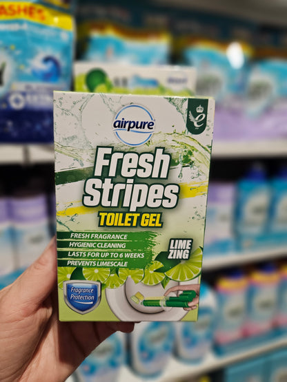 Airpure Fresh Stipes Toilet Gel Lime Zing 45ml