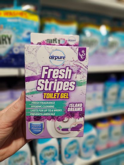 Airpure Fresh Stipes Toilet Gel Island Dreams 45ml