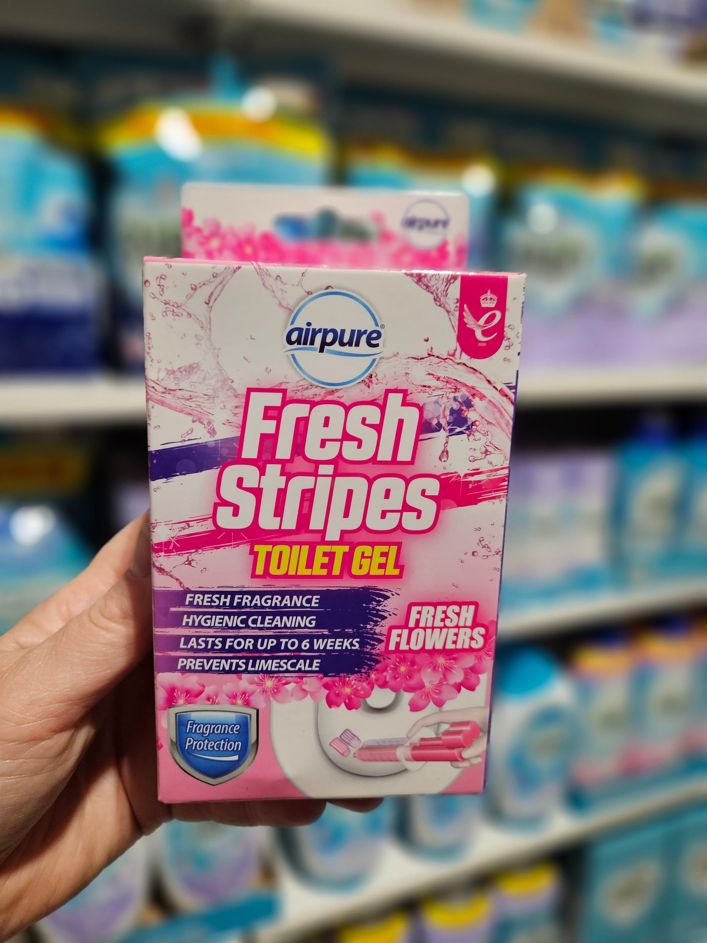 Airpure Fresh Stipes Toilet Gel Fresh Flowers 45ml