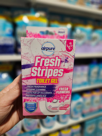 Airpure Fresh Stipes Toilet Gel Fresh Flowers 45ml