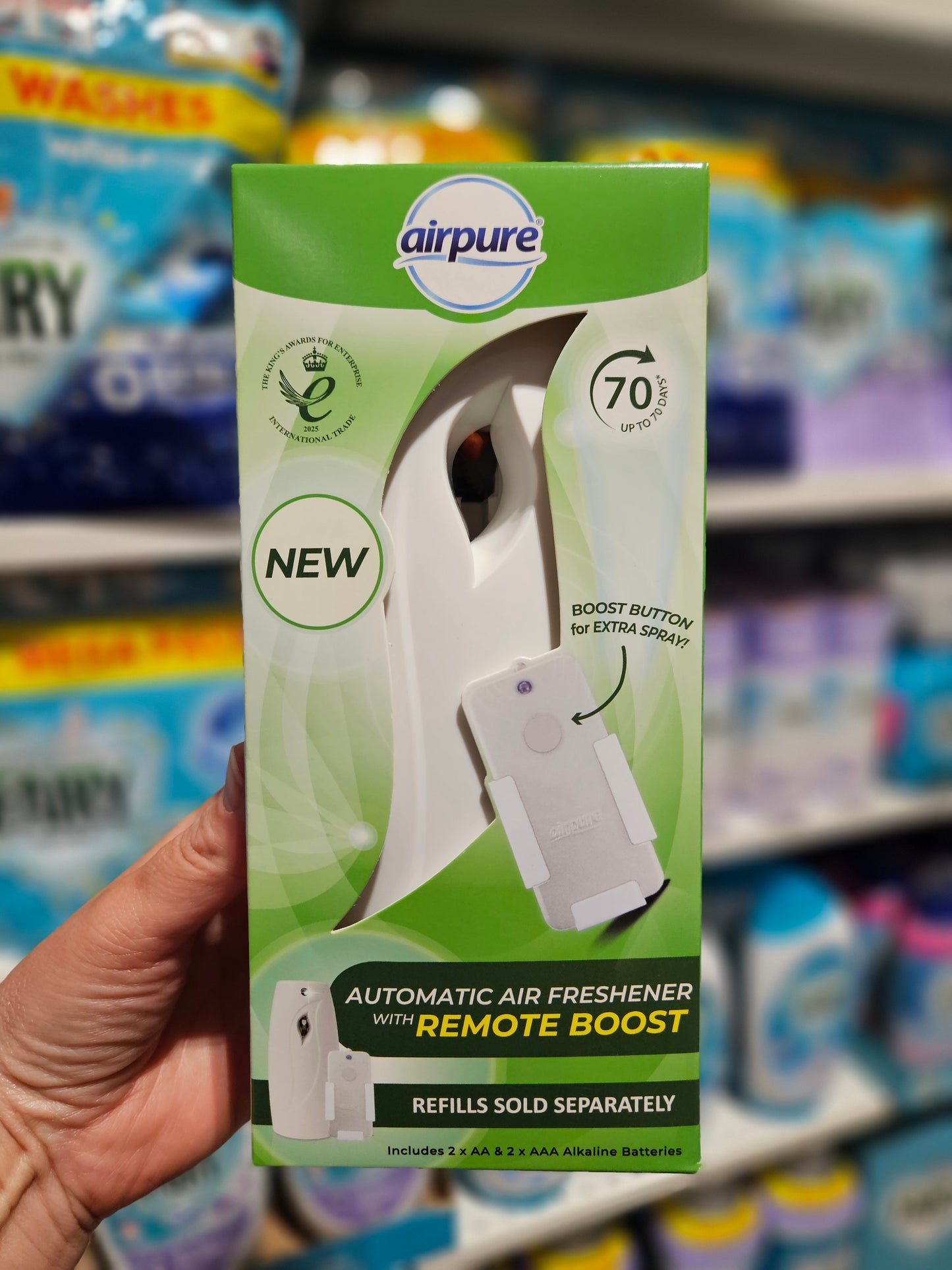 Airpure Air Freshener Automatic Machine w/Remote Boost