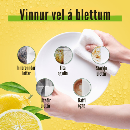 Flekkfritt Uppvaskarkir Citrus Spark 50stk <100 þvottar