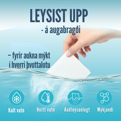 Flekkfritt Mýkingararkir Aqua Breeze 50stk <100 þvottar