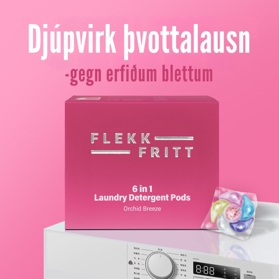 Flekkfritt 6 i 1 Þvottahylki Orchid Breeze 40 stk
