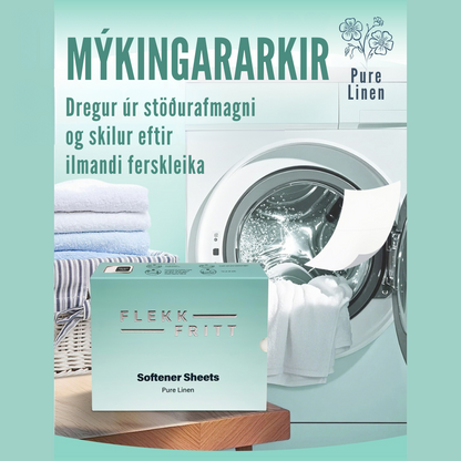 Flekkfritt Mýkingararkir Pure Linen 50stk <100 þvottar