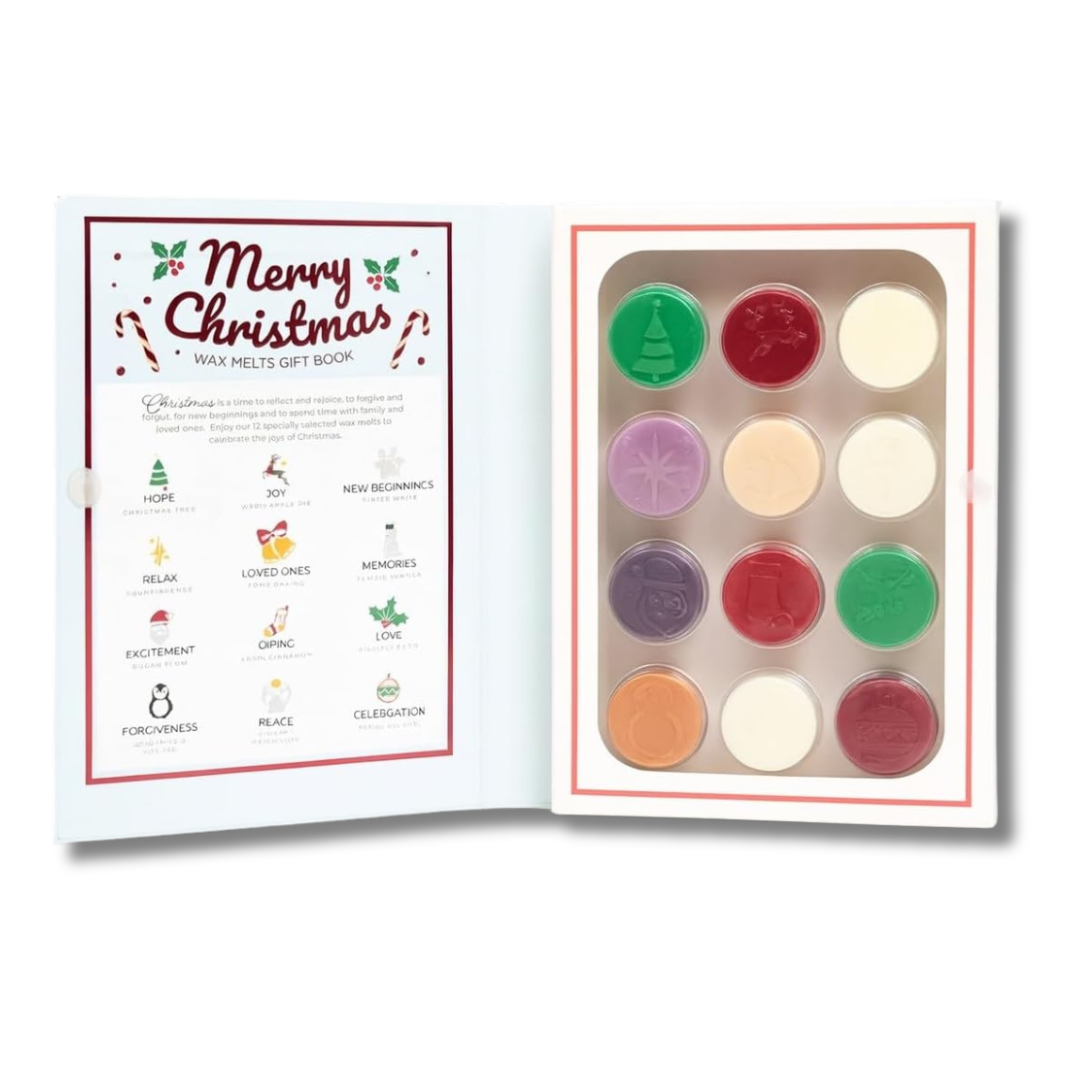Airpure Merry Christmas Wax Melts Gift Book Highland Cow