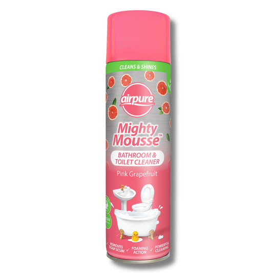 Airpure Mighty Mousse Bathroom & Toilet Cleaner Pink Grapefruit 500ml