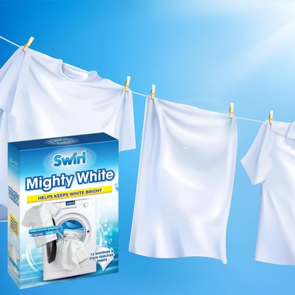 Swirl Mighty White - Whitener & Stain Remover Sheets 12pk