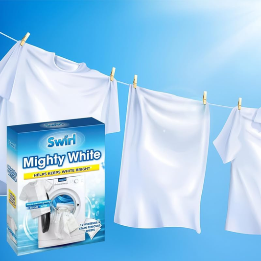 Swirl Mighty White - Whitener & Stain Remover Sheets 12pk
