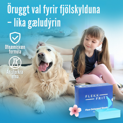 Flekkfritt Gólfþvottaarkir - Peony Bloom 50 stk