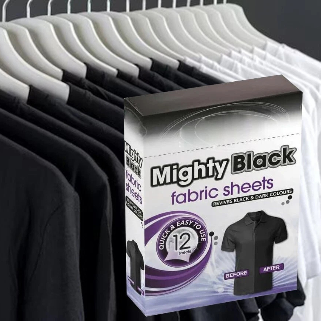 Swirl Mighty Black Fabric Sheets 12pk