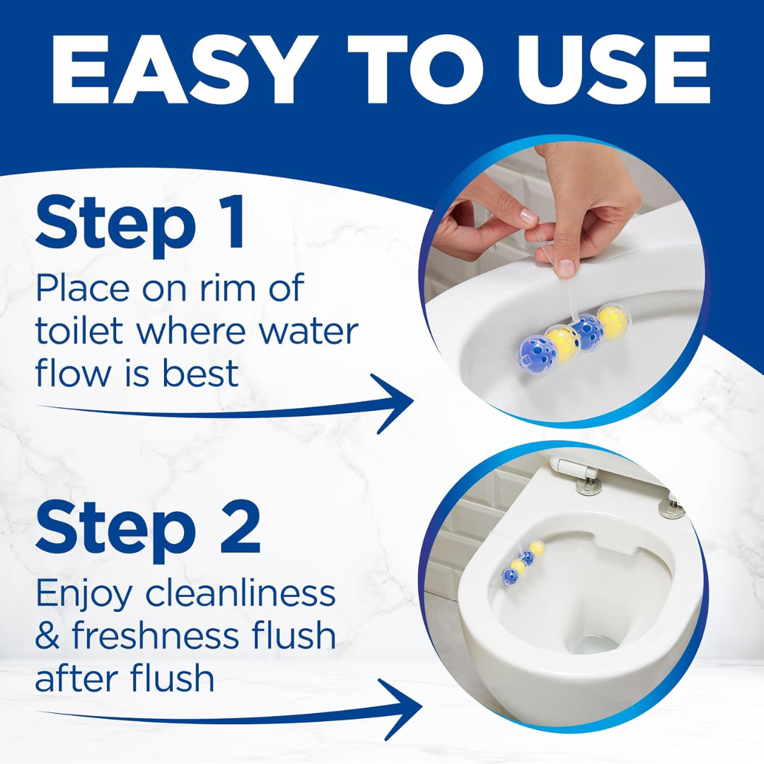 Bloo Power Active Toilet Rim Block Lemon 2x50g