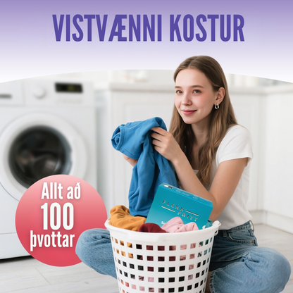 Flekkfritt Mýkingararkir Lavender Serenity 50stk <100 þvottar