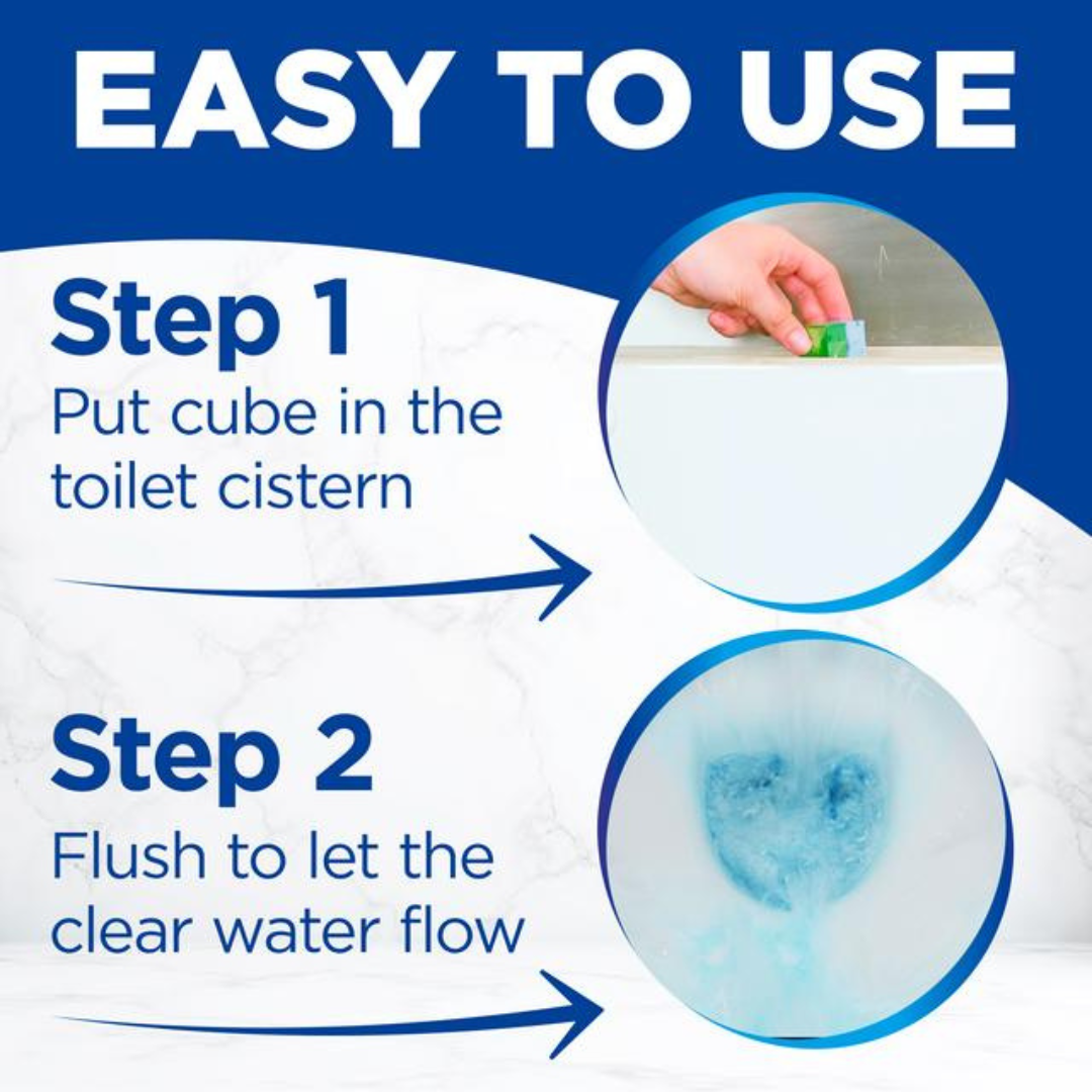 Bloo 3in1 Toilet Cistern Blocks Lemon 2x50g
