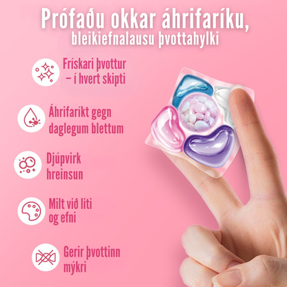 Flekkfritt 5 i 1 Þvottahylki  Petal Hearts 40 stk