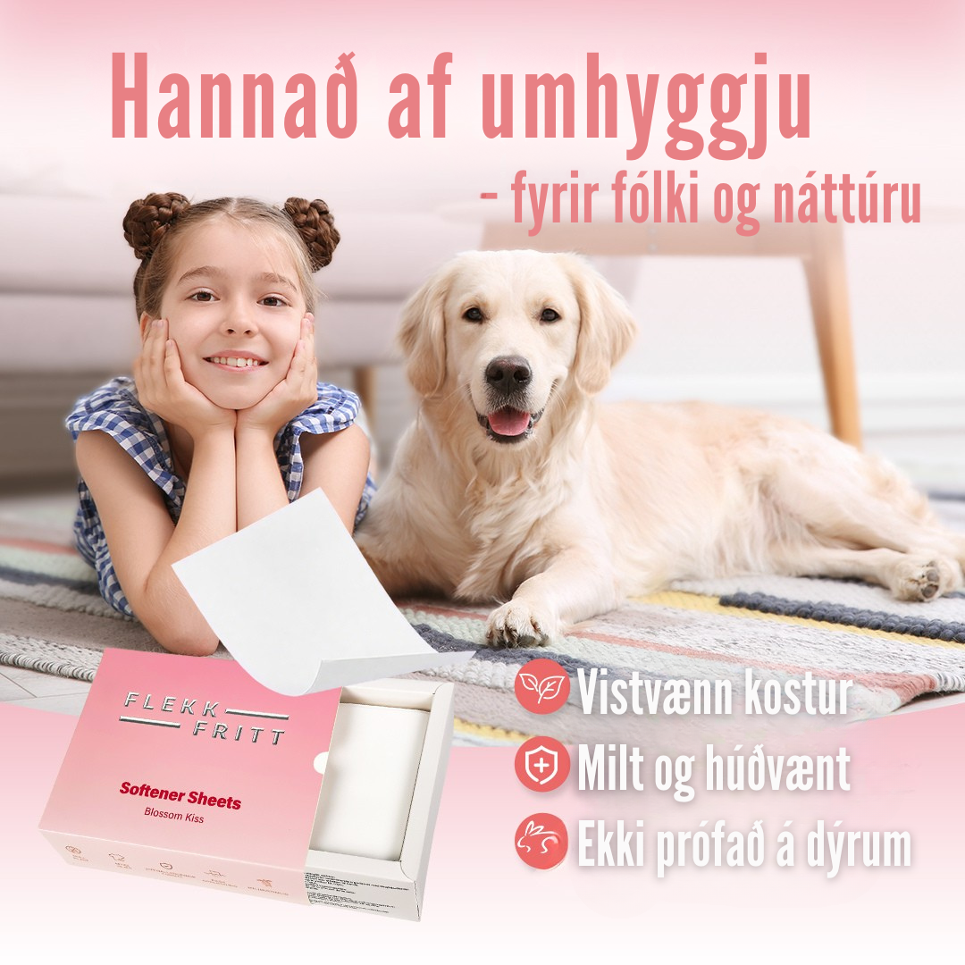 Flekkfritt Mýkingararkir Blossom Kiss 50stk <100 þvottar