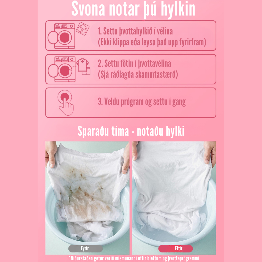 Flekkfritt 5 i 1 Þvottahylki  Petal Hearts 40 stk
