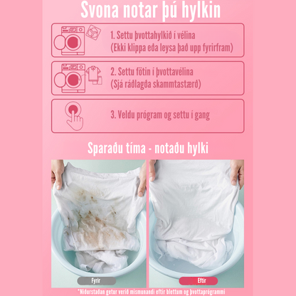 Flekkfritt 5 i 1 Þvottahylki  Petal Hearts 40 stk
